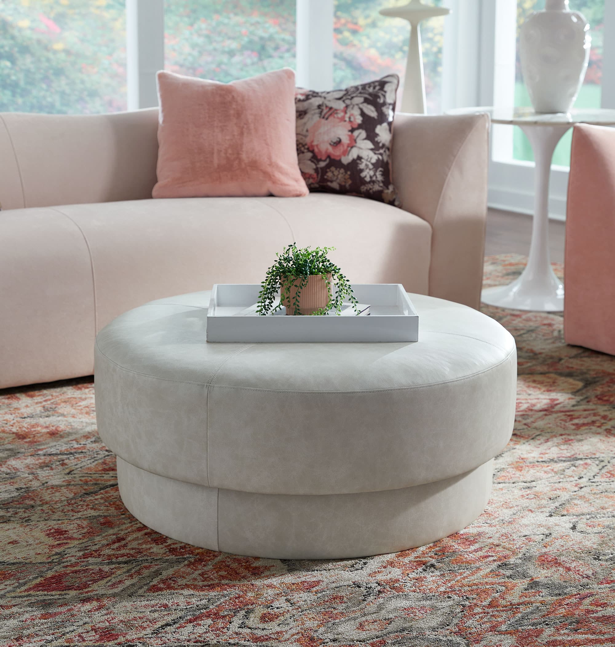 curved organic shapes sofas tables Iowa