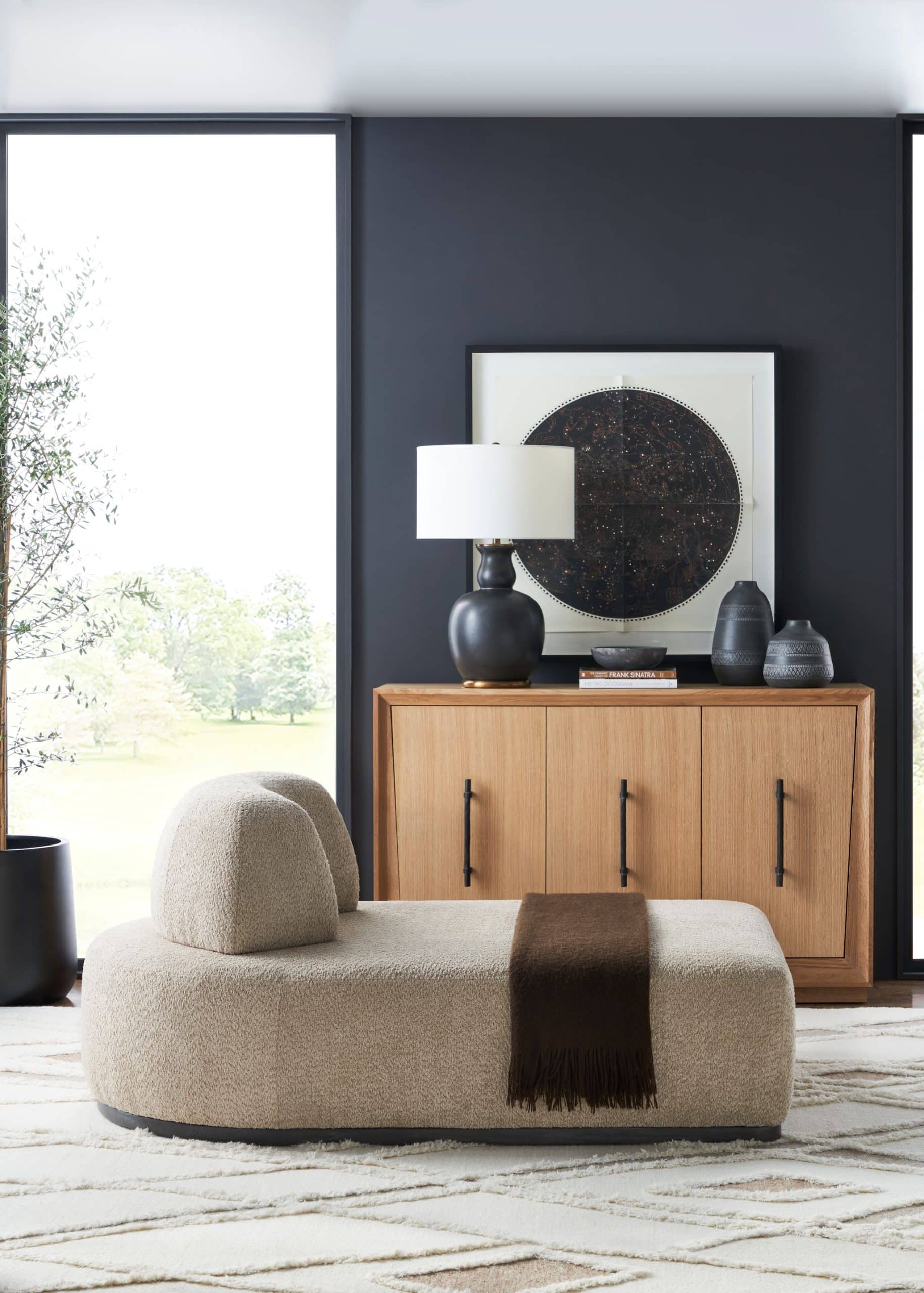 curved organic shapes sofas tables I