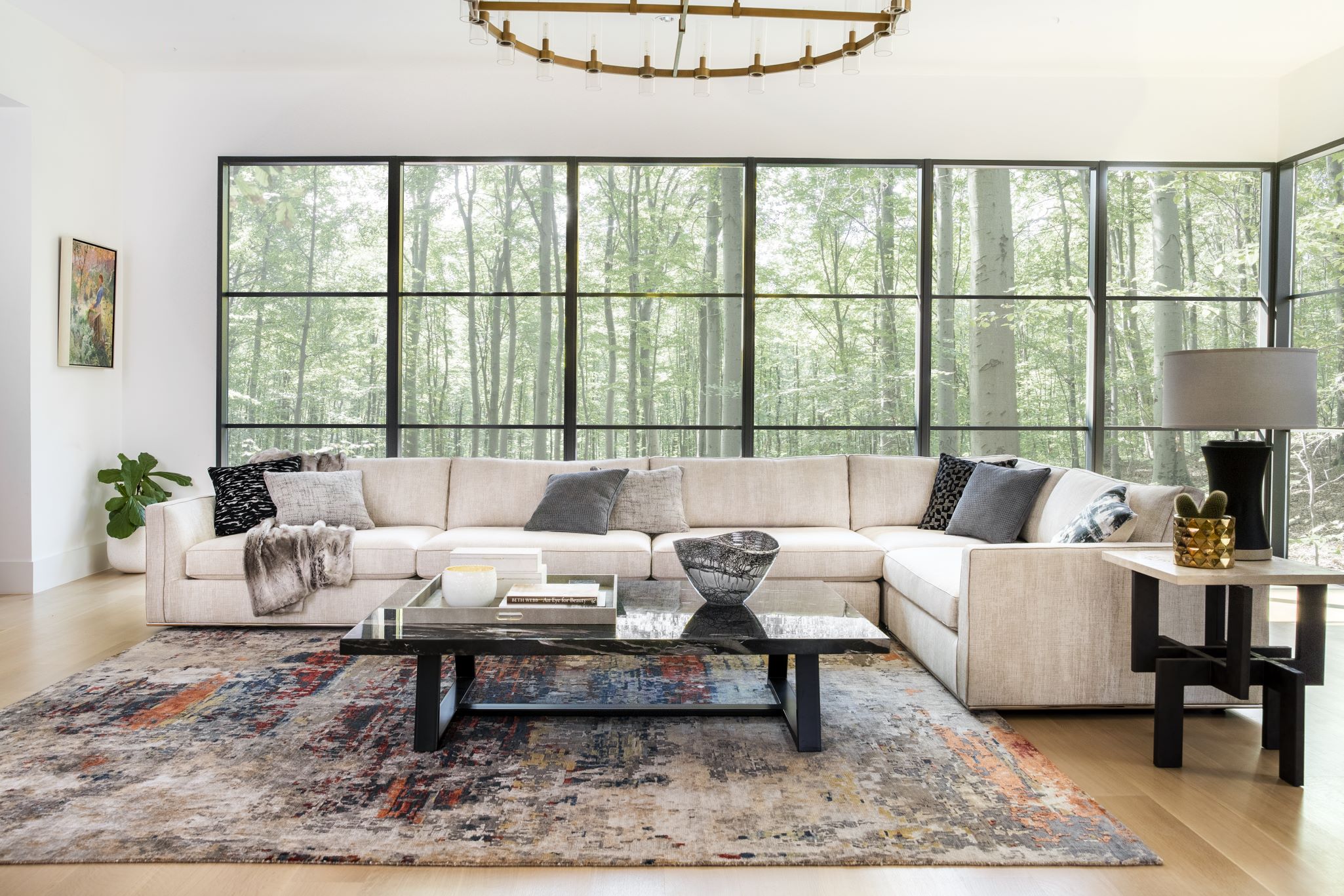 Large Scale Sofa Look in Smaller Spaces
