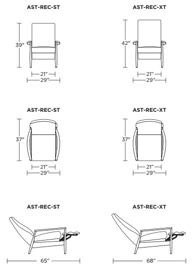 Re-Invented Recliner: Aston, Aston, BY DESIGN furniture + interior design