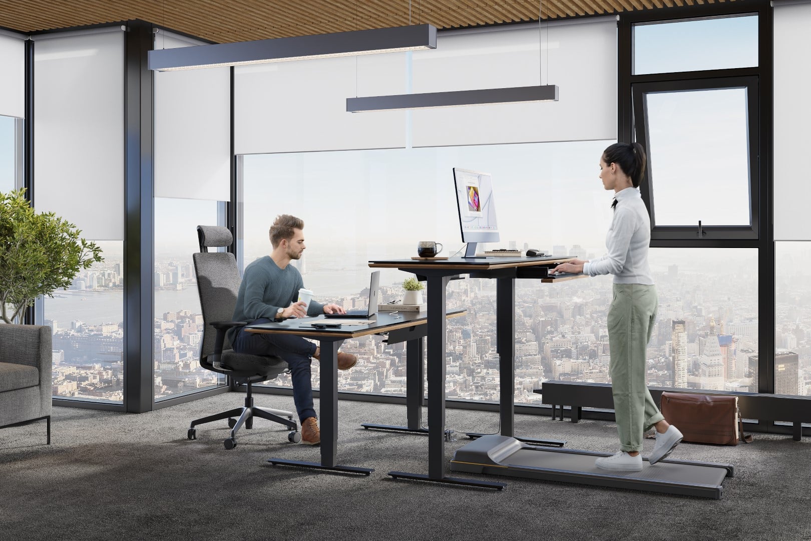 sequel-lift-desk-6151-office-coworking-team-active-workspace-BDI-2 Sequel Lift Desk