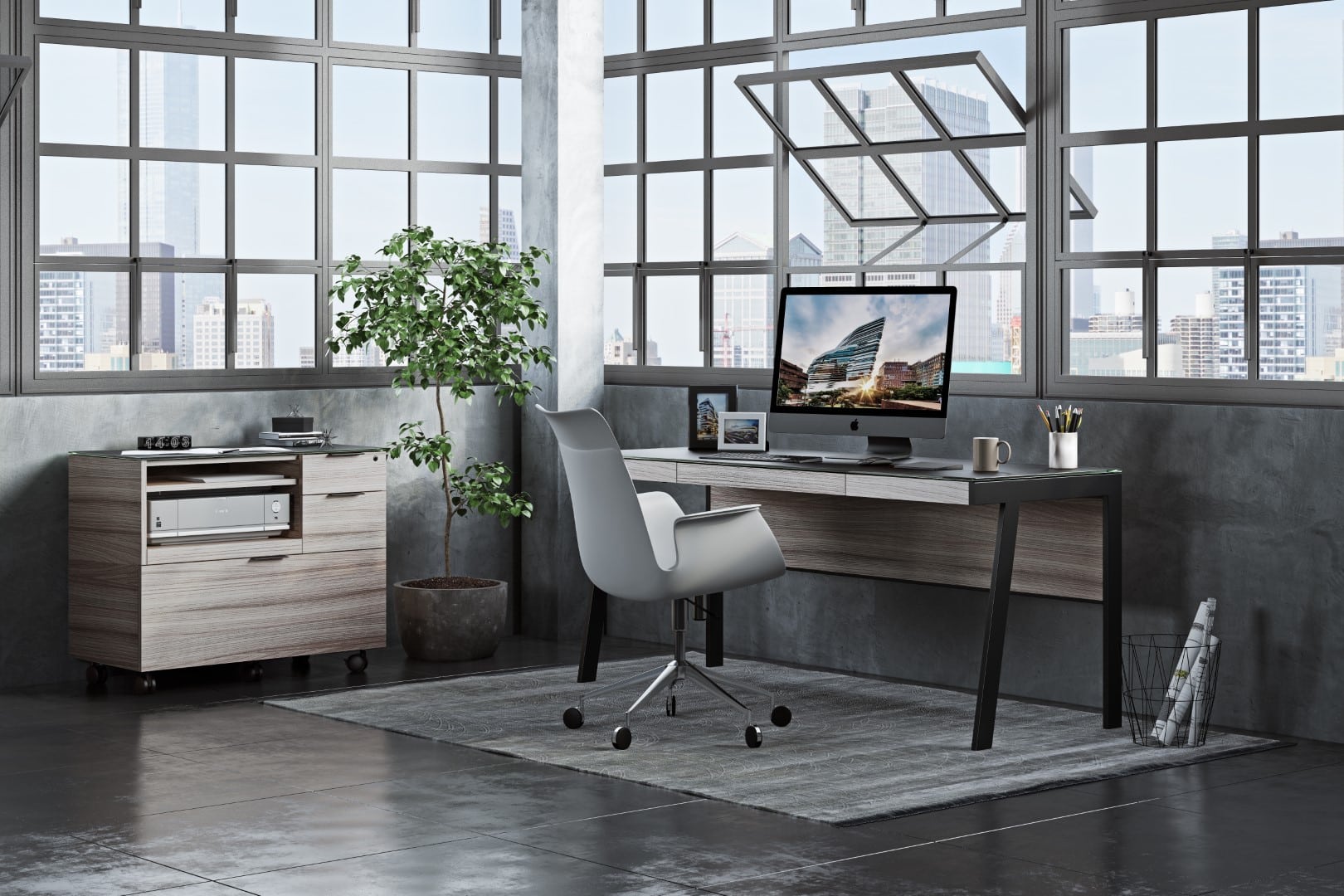 sigma-office-furniture-BDI-modern-desk-storage-3 Sigma Desk
